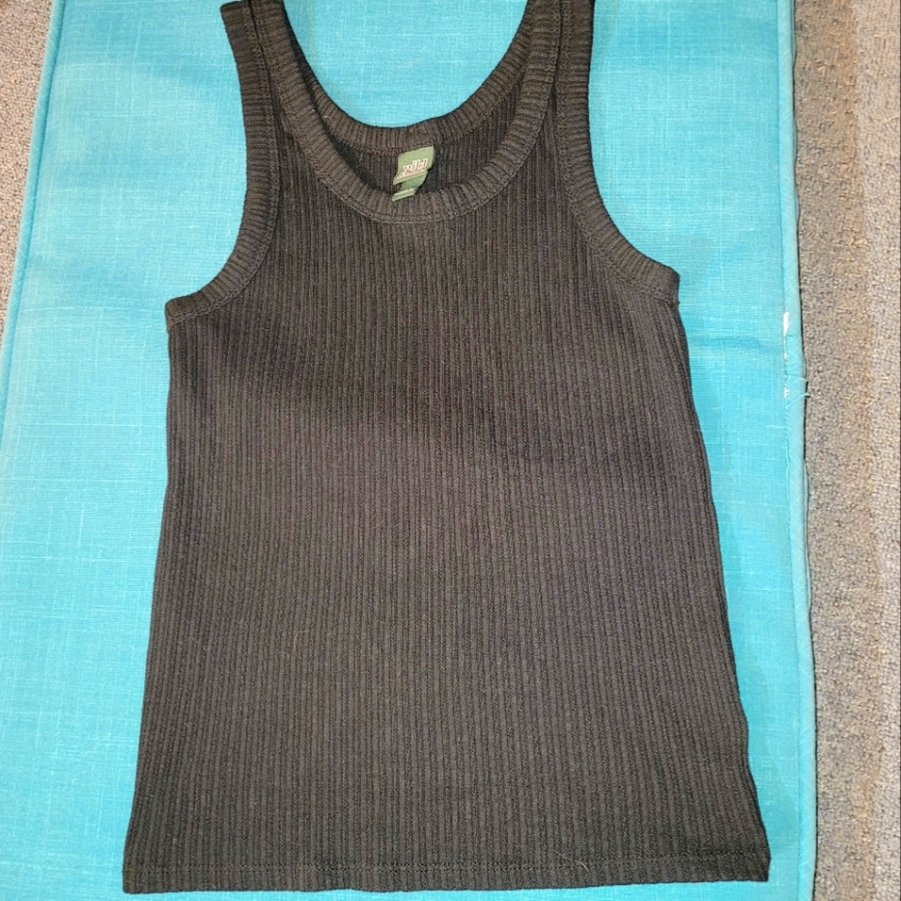 🥂🌟XS black ribbed racerback tank top
